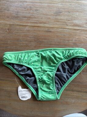 Jolyn ANDY Clothing Green Star Print Bikini Bottoms